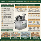 KONBRIT KBDM-80 Automatic Food Forming Machine | 500–4,800 pcs/h | For Startups & Small Shops