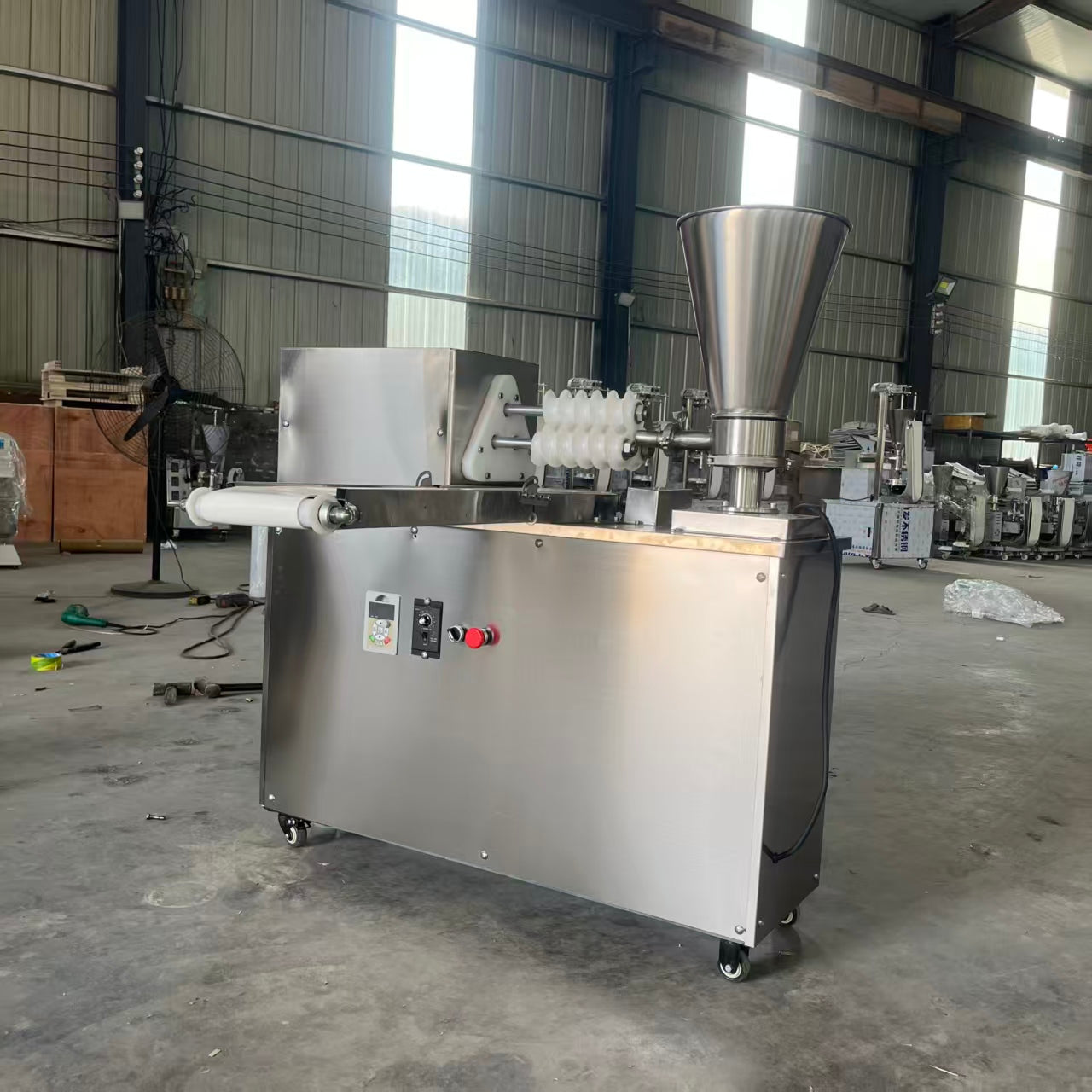 KONBRIT automatic spiral dough rounding and dividing machine front view