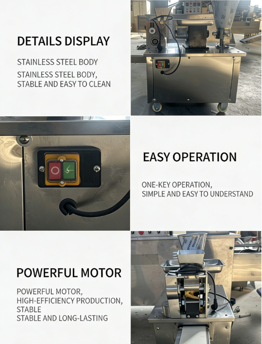 Industrial Automatic Dumpling and Samosa Maker | 80 Type High-Efficiency Machine