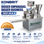 KONBRIT KBDM-120 MAX Automatic Dumpling & Food Forming Machine | 500-8,000 pcs/h