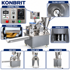 KONBRIT KBDM-120 MAX Automatic Dumpling & Food Forming Machine | 500-8,000 pcs/h