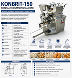 KONBRIT Model 150 High-Capacity Automatic Dumpling Maker | 10000 pcs/h Industrial Machine