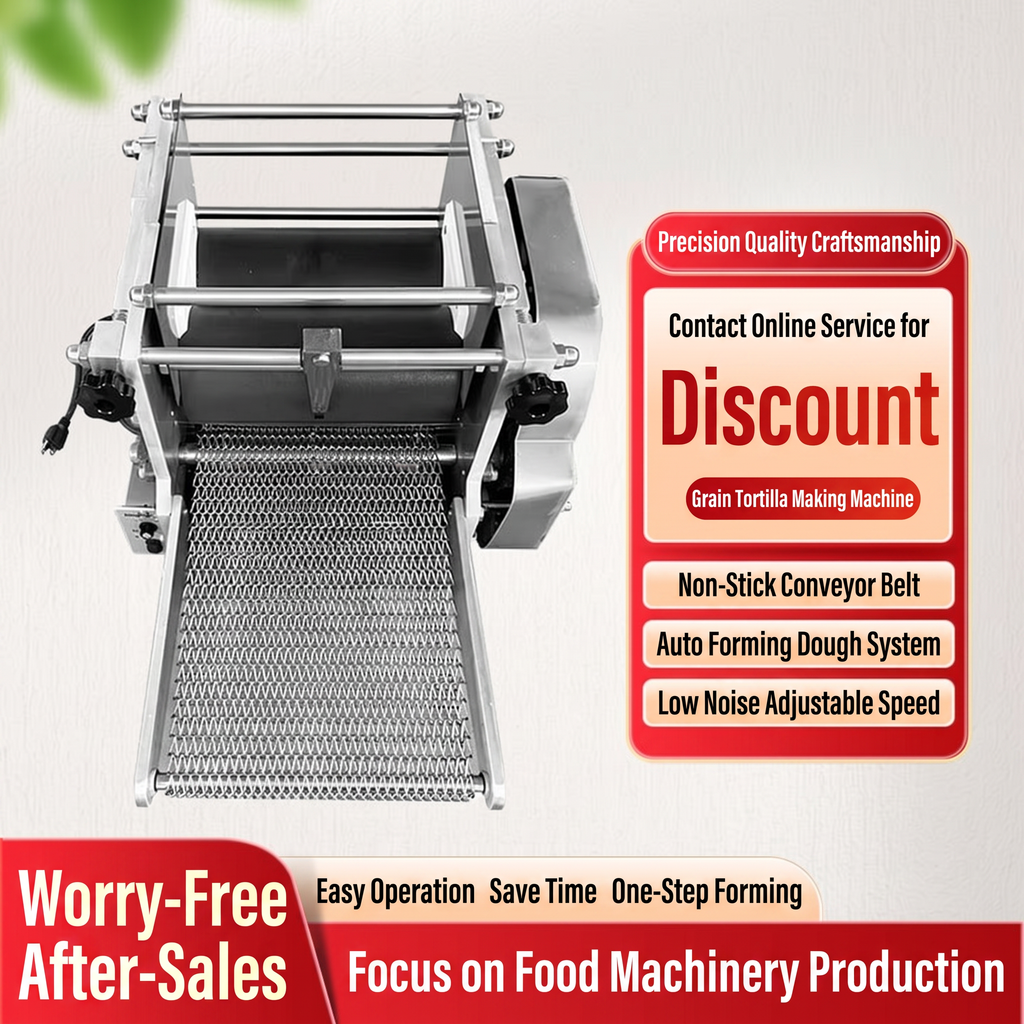 KONBRIT Automatic Corn Tortilla Maker | Commercial Desktop Taco Shell Machine (15cm-40cm) - Industrial Food Machinery by KONBRIT - Image 2