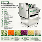 KONBRIT CHD20 Desktop Vegetable Cutter | Professional Slicing & Segmenting