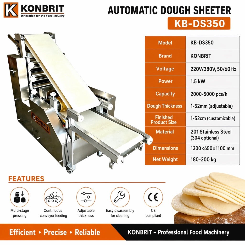 KONBRIT Industrial Big Size Lavash & Chapati Baking Machine - Fully Automatic Production Line