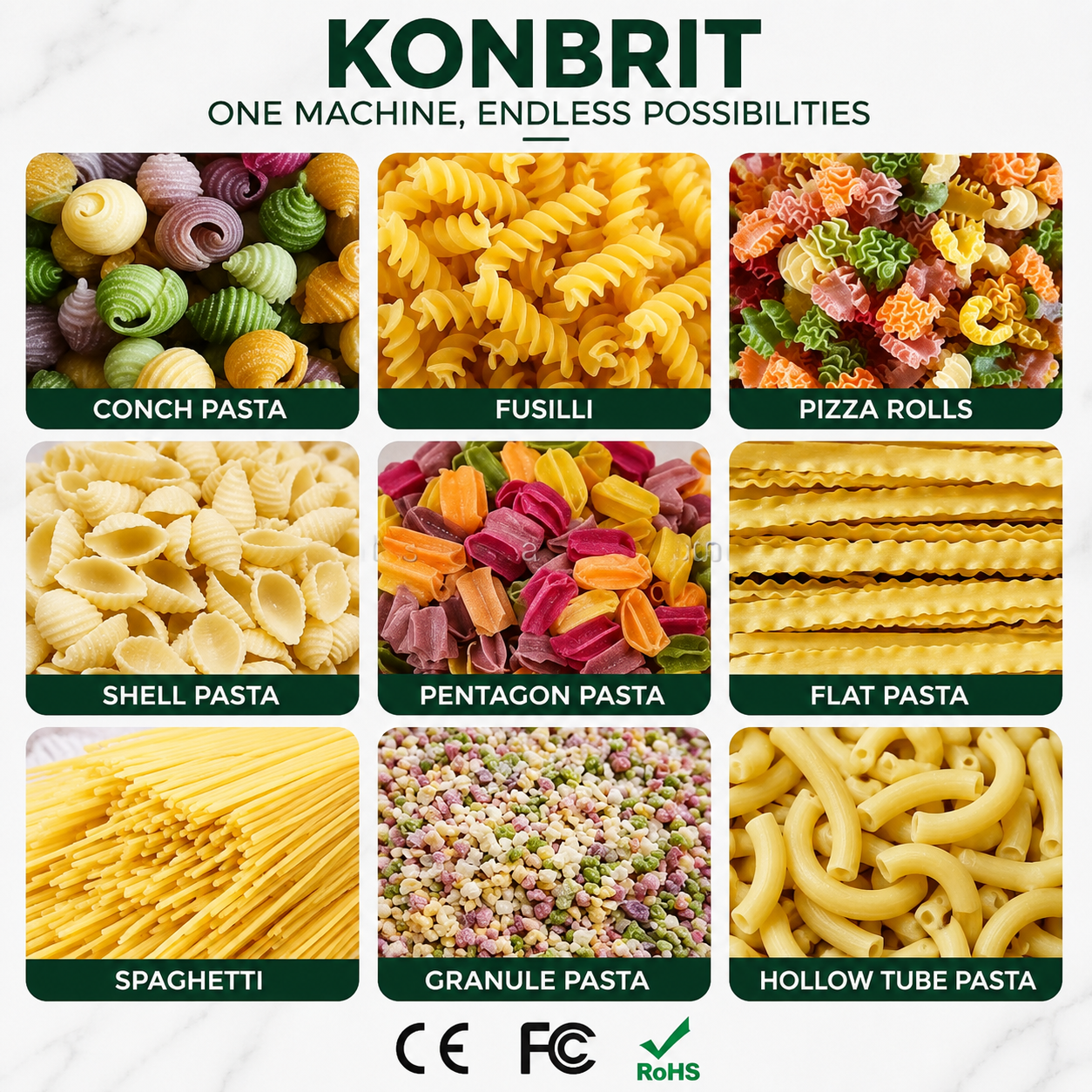 KONBRIT Automatic Spiral Dough Rounding Machine for Bun, Bread & Tangyuan