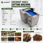 KONBRIT coconut shell cutting machine parameter sheet model KONBIT CSCM10 with 5.5 kW power