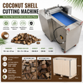 KONBRIT coconut shell cutting machine for dry and wet shell chips with 200 kg per hour capacity