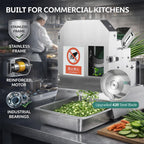 KONBRIT Model 30 Desktop Industrial Vegetable Cutter | Multi-Function Food Prep - Industrial Food Machinery by KONBRIT - Image 5