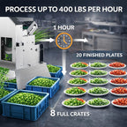 KONBRIT Model 30 Desktop Industrial Vegetable Cutter | Multi-Function Food Prep - Industrial Food Machinery by KONBRIT - Image 8