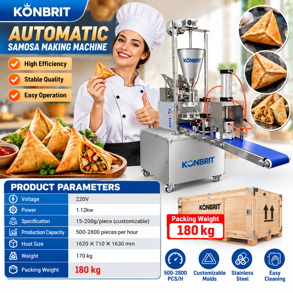 Automatic Fatayer samosa machine technical specifications