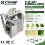 KONBRIT KBCP-60 vegetable cutting machine specification overview