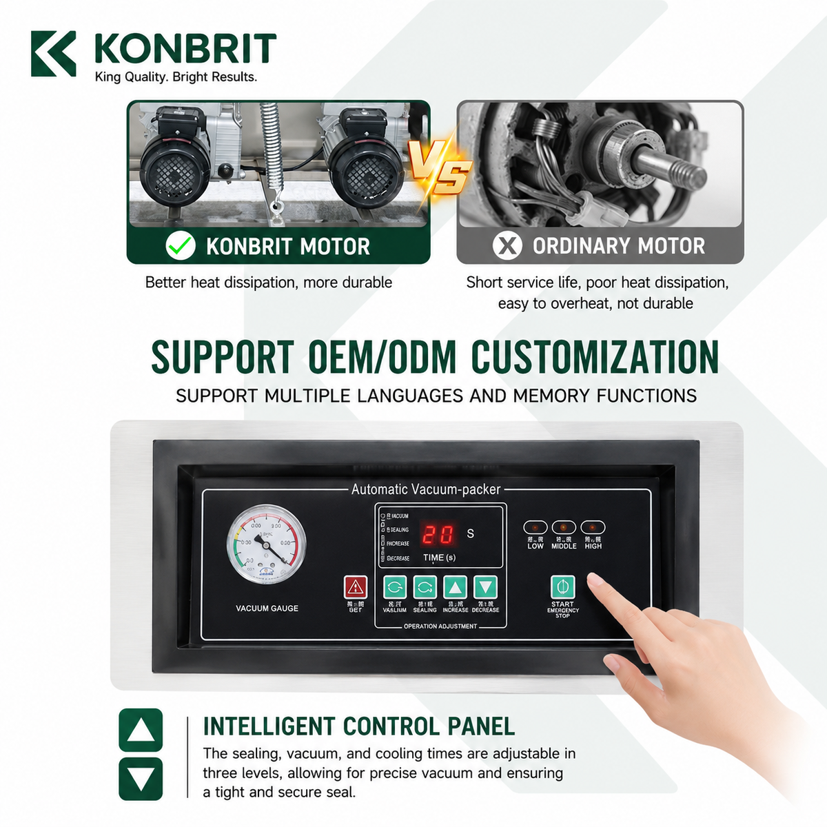KBVP-500 vacuum pump and intelligent control panel