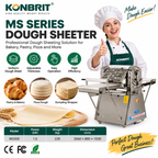 KONBRIT MS500 commercial pastry sheeter